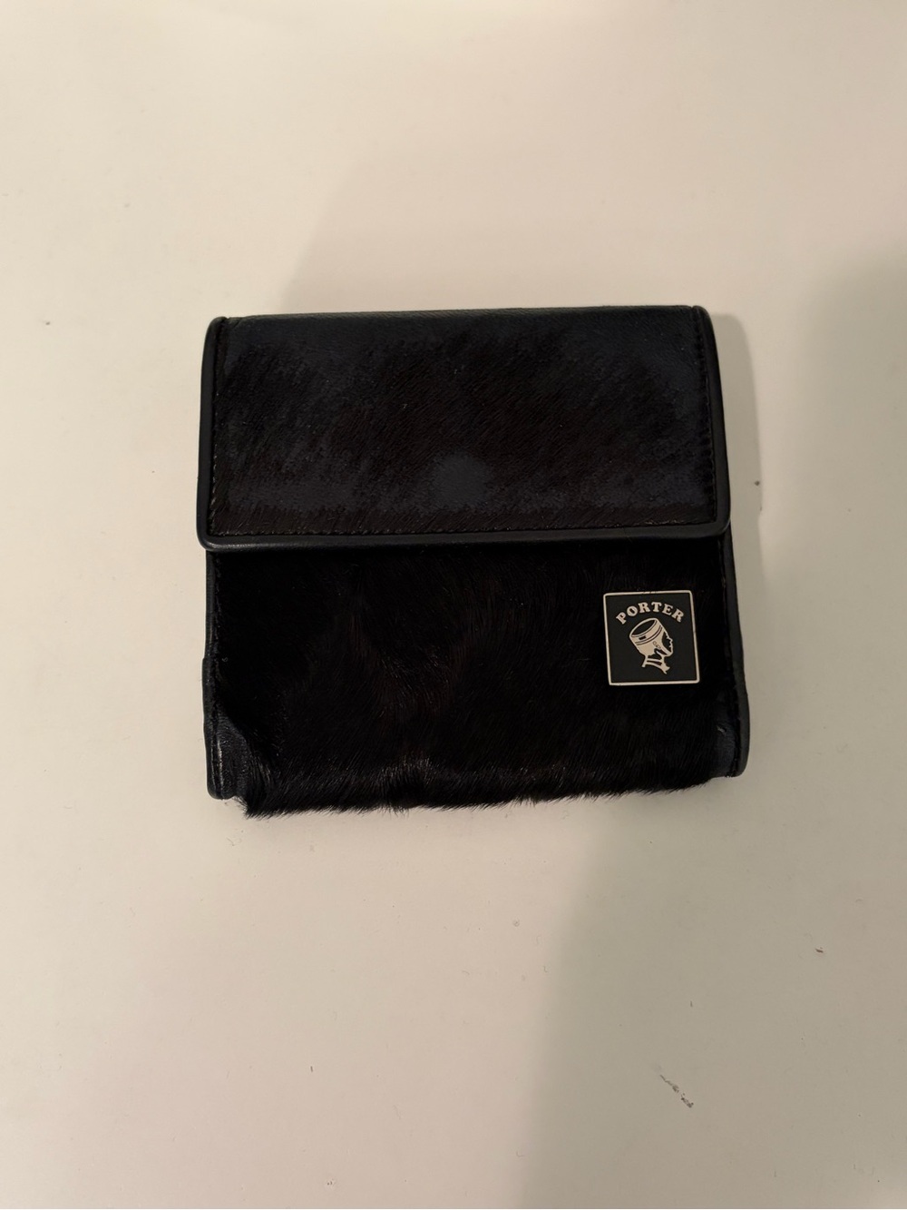 Porter Japan Black Haircalf Wallet